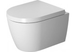 Підвісний унітаз WC Duravit ME by Starck Compact, 48x36cm, Rimless, bez rantu, кріплення Durafix, біла