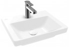 Навісний умивальник/меблевий Villeroy & Boch Subway 3.0, 45x37cm, z переливом, otwór na armaturę, Weiss Alpin