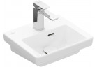 Навісний умивальник/меблевий Villeroy & Boch Subway 3.0, 37x30,5cm, z переливом, otwór na armaturę, Stone White CeramicPlus