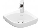 Навісний умивальник кутова Villeroy & Boch Subway 3.0, 32x32cm, без переливу, otwór na armaturę, Stone White CermicPlus
