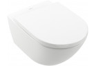 Підвісний унітаз WC Villeroy&Boch Subway 3.0, 56x37cm, bez kołnierza, TwistFlush, Stone White, з покриттям CeramicPlus