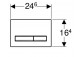 Кнопка uruchamiający Geberit Sigma 50, do spłukiwania dwudzielnego, чорний