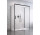 Фронт для душової кабіни Radaway Idea Black KDJ+S 110, праве, розсувні, скло прозоре, 1100x2005mm, profil чорний