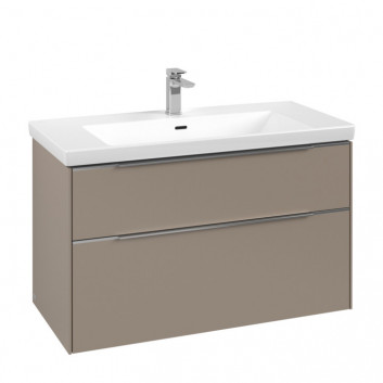 Шафка підраковинна Villeroy&Boch Subway 3.0. 973x576x462mm, 2 szuflady, taupe