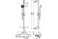 Змішувач душовий Oras Nova, термостатичний, на стінку, з комплектом для душа, хром