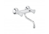 Кухонний змішувач GROHE Eurostyle Cosmopolitan 1/2" настінний, dł. 273 mm, хром, одноважільний