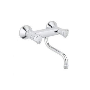 Кухонний змішувач GROHE Eurostyle Cosmopolitan 1/2" настінний, dł. 273 mm, хром, одноважільний