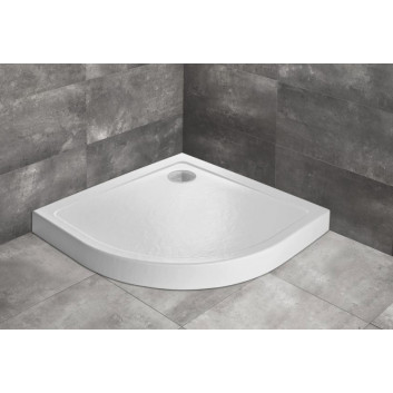 Акриловий піддон, напівкруглий Radaway DOROS A 80x80, білий