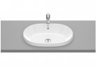 Умивальник монтований в стільниці Roca Gap Round, 55x39cm, овальна, переливання, біла