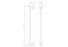 Вішалка для рушника Omnires Modern Project, 40 cm, золотий szczotkowany