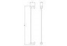 Вішалка для рушника Omnires Modern Project, 60 cm, золотий szczotkowany