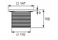 Ramka rusztu TECEdrainpoint S, 150x150mm, з пластика, без колосника