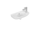 Навісний умивальник Villeroy&Boch O.novo, овальна, 50x25cm, z переливом, отвір для змішувача, Weiss Alpin CeramicPlus