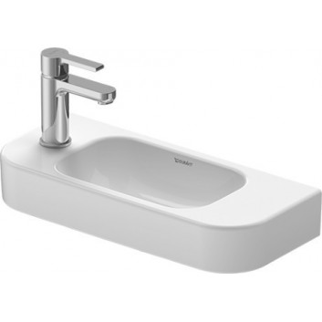 Умивальник мала Duravit Happy D. 50 cm, Білий Alpin WonderGliss