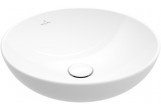 Умивальник на стільницю Villeroy & Boch Loop & Friends, кругла, 38cm, z переливом, Weiss Alpin CeramicPlus