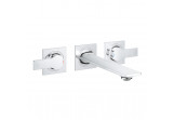 Змішувач для раковини на 3 отвори Grohe Allure, прихований, кран 208mm, хром
