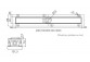 Лінійне обтікання Shedpol Base-Low, 70cm, maskownica Plate do wypełnienia płytkami, алюміній