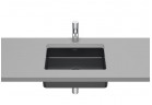 Умивальник під стільницю Roca Inspira Square, 49,5x39cm, Fineceramic, без переливу - onyx