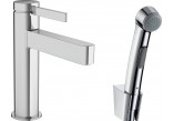 Змішувач для умивальника Hansgrohe Finoris, підлогова, висота 182mm, z główką Bidette і шлангом 160cm, хром