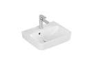 Навісний умивальник Villeroy & Boch O.novo, 45x37cm, z переливом, отвір для змішувача, Weiss Alpin