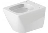 Підвісний унітаз wc Duravit Viu Compact, 48x37cm, Rimless, bez rantu, кріплення Durafix, HygieneGlaze - біла