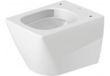 Підвісний унітаз WC Duravit ME by Starck Compact, 48x36cm, Rimless, bez rantu, кріплення Durafix, біла