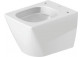 Підвісний унітаз WC Duravit ME by Starck Compact, 48x36cm, Rimless, bez rantu, кріплення Durafix, біла