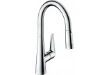 Кухонний змішувач Hansgrohe Talis M54, одноважільний, висота 435mm, висувний злив, 1jet, sBox, хром