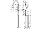 Кухонний змішувач Hansgrohe Talis M54, одноважільний, висота 435mm, висувний злив, 1jet, sBox, хром