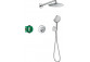 Душова система Hansgrohe Raindance E 300 1jet ShowerSelect Square, прихований, змішувач термостатичний, верхній душ 30x30cm, лійка трирежимна, хром