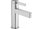 Змішувач для умивальника Hansgrohe Finoris, підлогова, одноважільний, 100 з комплектом зливу Push-Open, хром