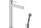 Змішувач для умивальника Hansgrohe Finoris, підлогова, висота 328mm, z główką Bidette і шлангом 160cm, хром