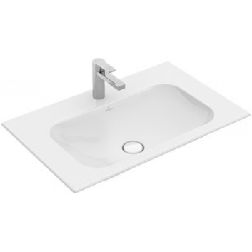 Меблевий умивальник прямокутна Villeroy&Boch Finion 800x500 mm z переливом Weiss Alpin CeramicPlus- sanitbuy.pl