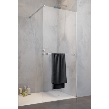 Двері душові walk-in Radaway Essenza Pro White, 160x200cm, скло прозоре, білий профіль