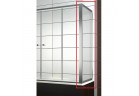 Бічна стінка до ванної надбудови Radaway Vesta 700x1500mm, скло fabric, profil хром