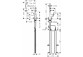 Кухонний змішувач Hansgrohe Metris Select M71, на 2 отвори, одноважільний, висувний злив, 2jet, sBox - хром