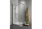Квадратна душова кабіна Radaway Premium Plus C, 100x100cm, rozsuwana, сатинове скло, profil хром
