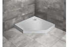 П ятикутний душевий піддон Radaway Doros PT Compact, 90x90cm, акрильний, stone білий