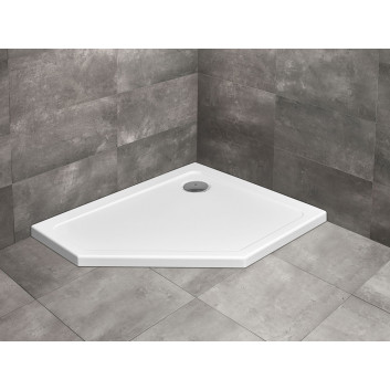 П ятикутний душевий піддон Radaway Doros PT Compact, 100x100cm, акрильний, stone antracytowy