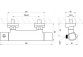 Змішувач душовий Ravak 10°, настінний Термостатичний TD 033.00/150
