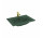 Меблевий умивальник Elita Skappa 60, 61x46cm, z переливом, отвір для змішувача, forest green мат.
