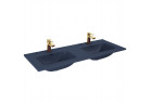 Подвійна меблевий умивальник Elita Skappa 120 Duo, 121x46cm, переливання, otwory na baterie, navy blue мат.