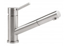 Змішувач для кухонних раковин Villeroy & Boch Como Shower Window, висота 215mm, висувний злив, нержавіюча сталь