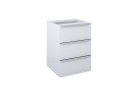 Komoda Elita Lofty, 50cm, 3 шухляди, білий глянець
