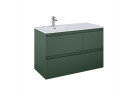 Шафка підраковинна Elita Split, 100cm, лівий варіант, 3 шухляди, forest green мат.
