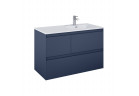 Шафка підраковинна Elita Split, 100cm, правий варіант, 3 шухляди, navy blue мат.