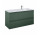 Шафка підраковинна Elita Split, 120cm, правий варіант, 3 шухляди, forest green мат.