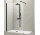 Кабіна typu walk-in пристінна Novellini Kuadra H 117-120 cm, profil чорний мат., прозоре скло