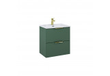 Set шафка з раковиною Elita Street Plus, 50cm, 2 szuflady, forest green мат.