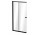 Ширма для ванни Besco Easy Slide Black, 100x150cm, 2-розпашні, універсальний, profil чорний мат.